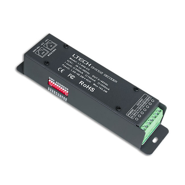 4CH CC DMX Decoder LT-858-CC 4CH CC DMX Decoder LT-858-CC